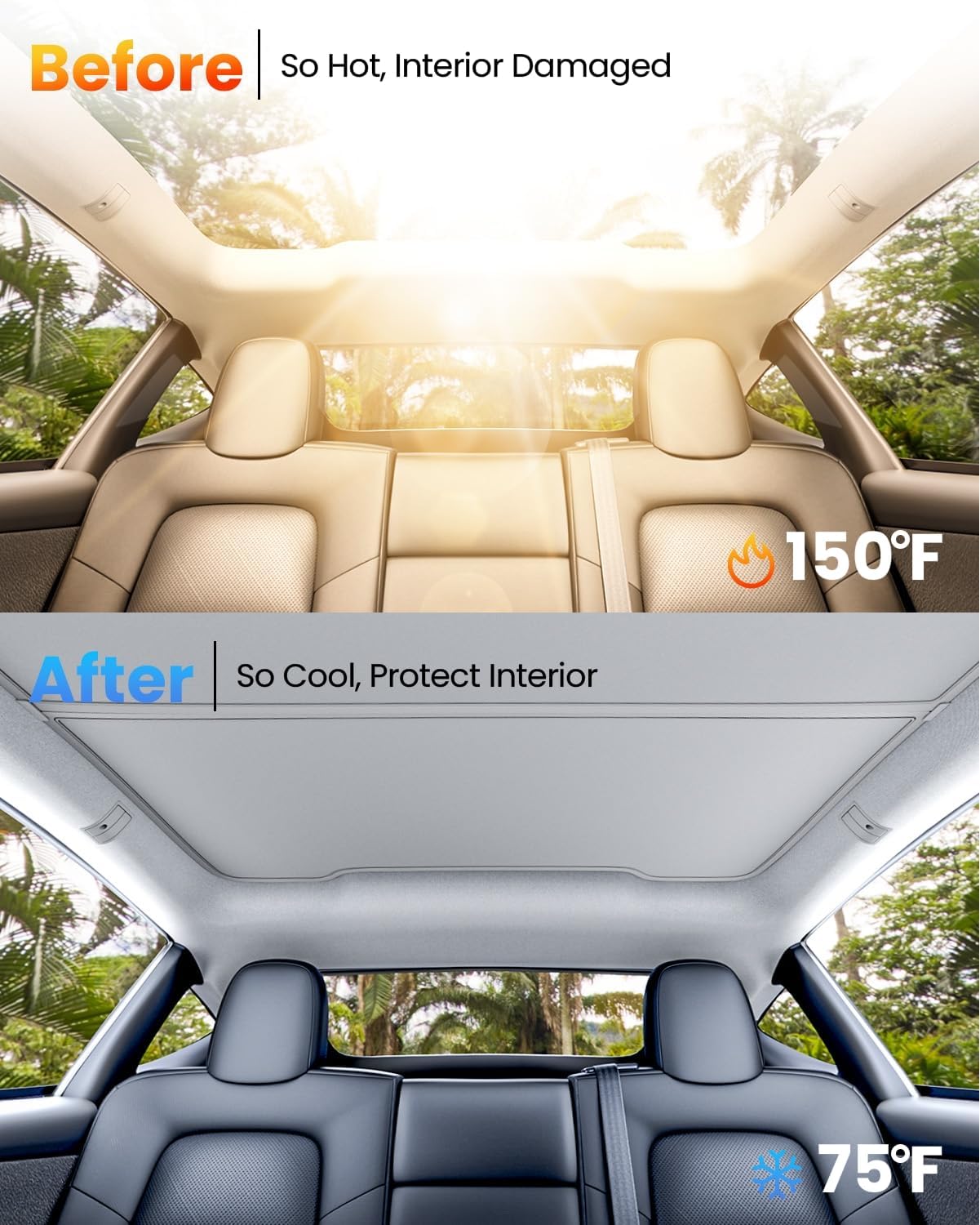 Roof Sunshade for Tesla Model Y Juniper (2025–2026)