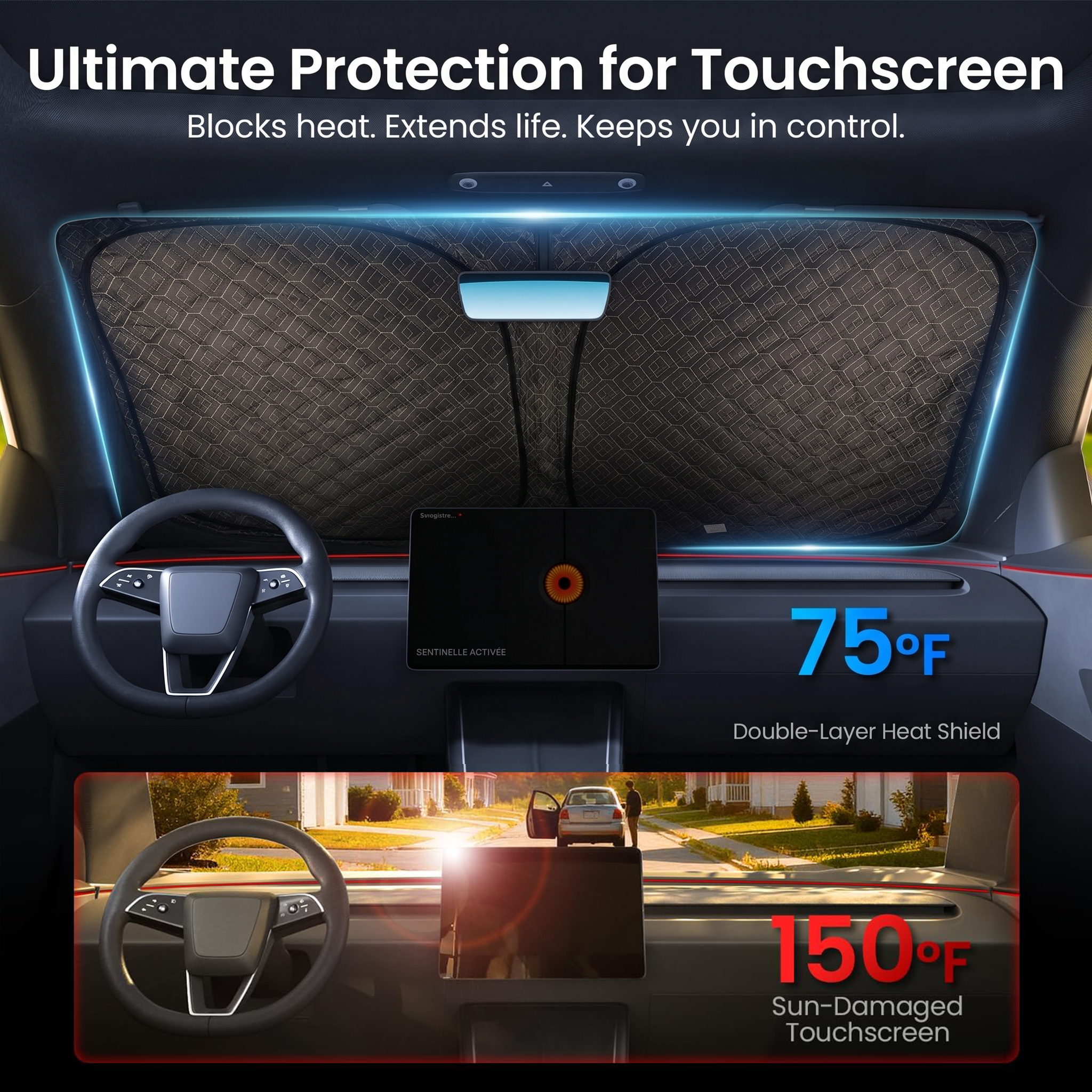 Windshield Sunshade for Tesla Model Y Juniper (2025–2026)