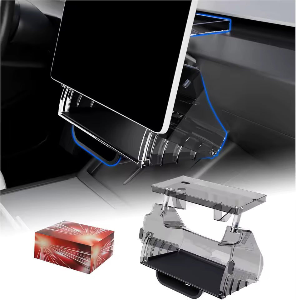 Under-Screen Storage Box for Tesla Model 3 Highland (2024–2026) & Model Y Juniper (2025–2026)